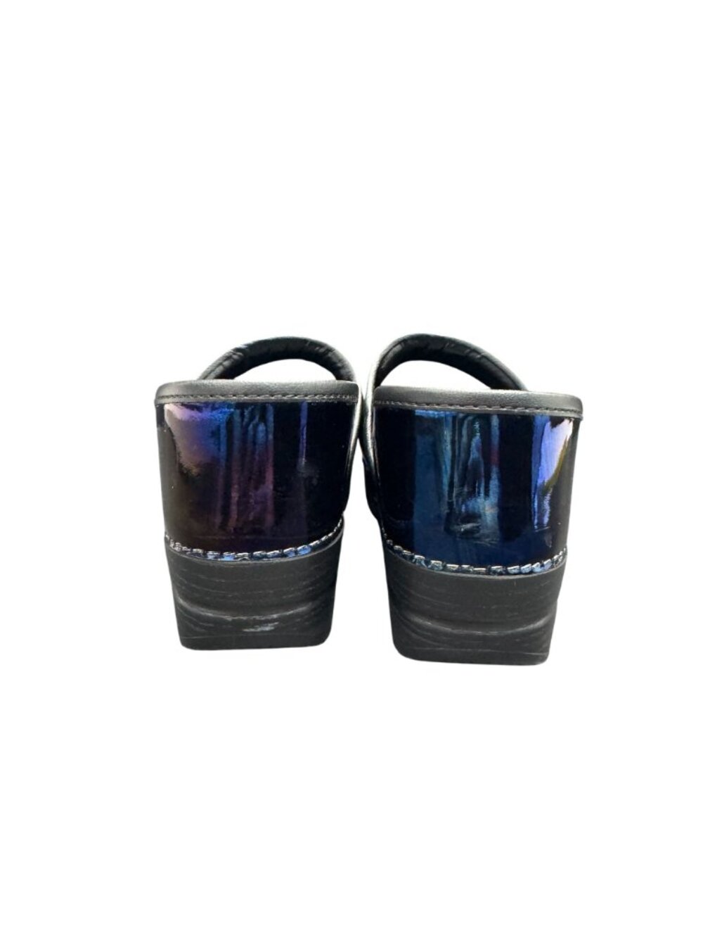 Dansko Professional Clogs Women's Patent Iridescent Blue Slip-Resistant, Sz 38 - Picture 5 of 10